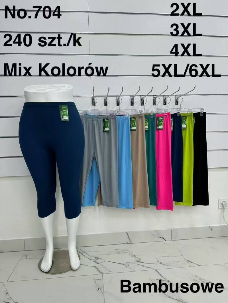 Leginsy damskie Roz 2XL-6XL, Mix kolor Paczka 10 szt